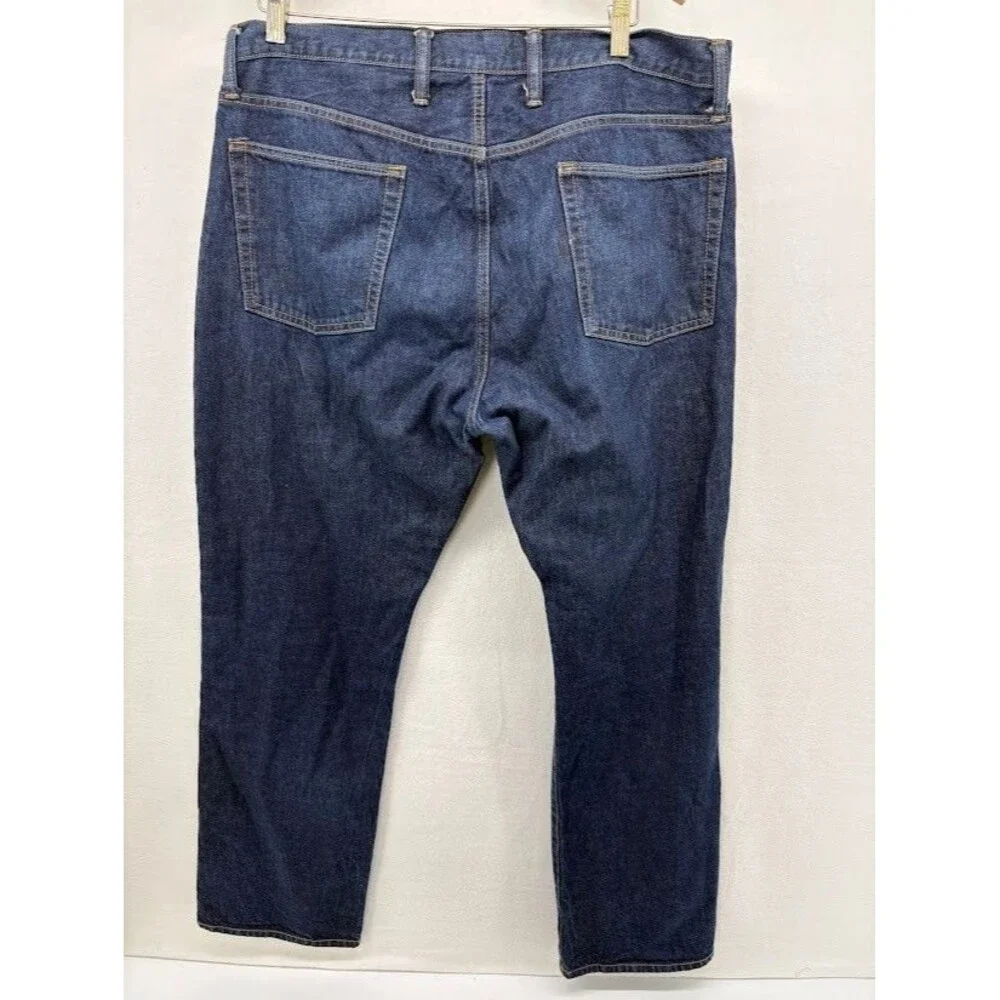 Men's Gap Size 38 x 32 Dark Wash Denim Jeans Straight Leg‎
